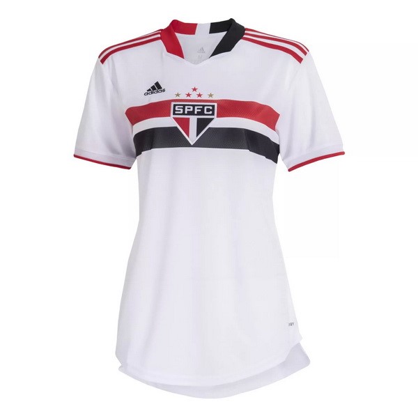 Trikot São Paulo Heim Damen 2021-22 Weiß Fussballtrikots Günstig
